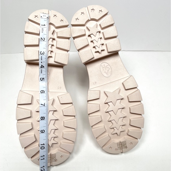 NEW! ASH Lynne Leather Booties moto combat boots - Picture 5 of 11